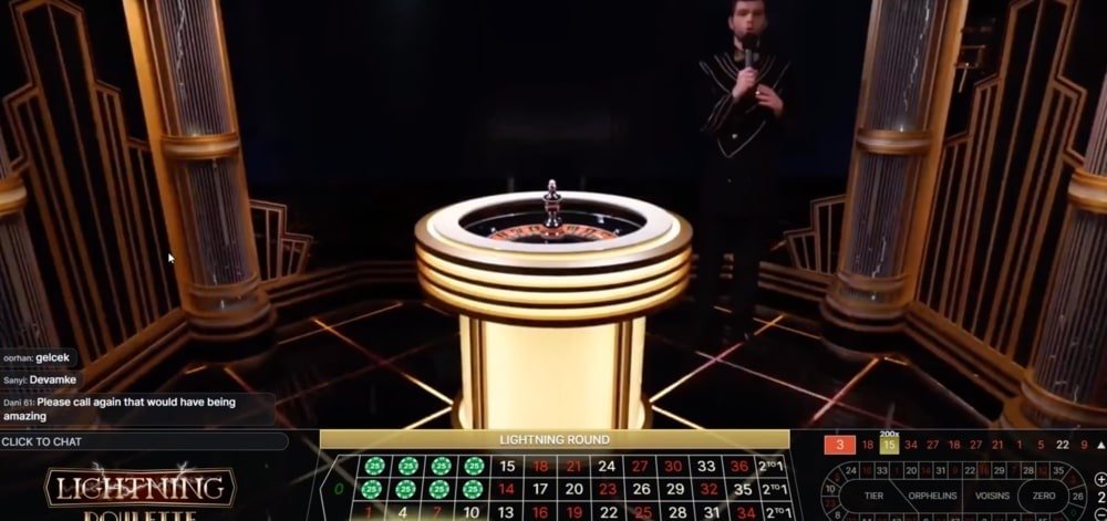 a live stream of lightning roulette